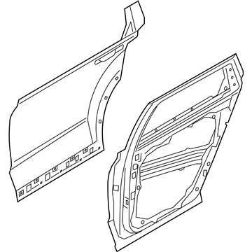 Купити 77004S8010 Hyundai/Kia Двері задні, праві