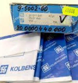 Кільця поршневі на 1 циліндр, STD. KOLBENSCHMIDT 800000410000 Кільця поршневі на 1 циліндр, STD. KOLBENSCHMIDT 800000410000