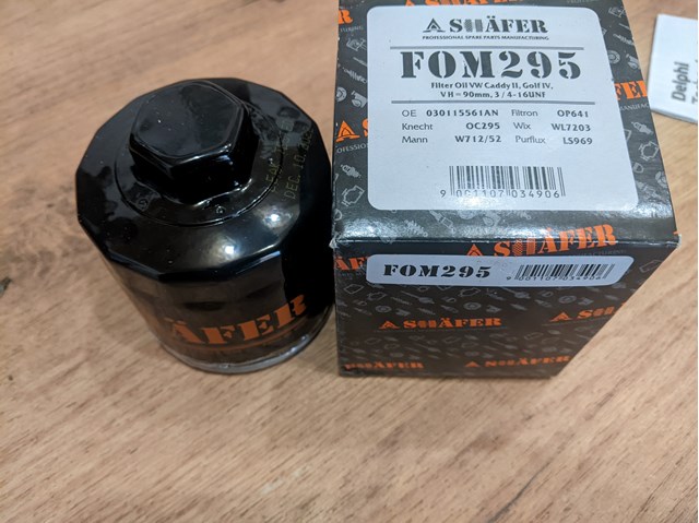 Масляний фільтр двигуна Shafer FOM295 ціна, від 2.81 USD