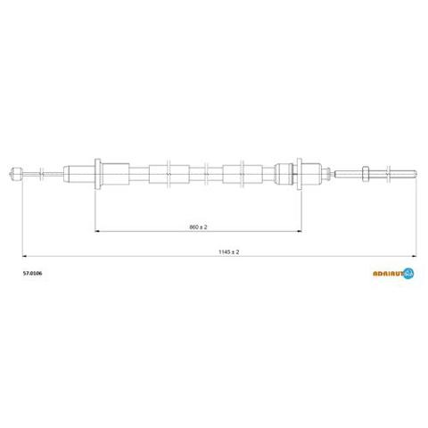 Трос зчеплення Adriauto 570106 ціна, від 8.42 USD