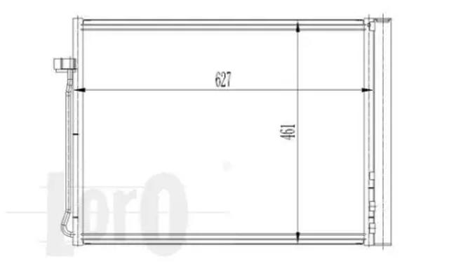 Радіатор кондиціонера 0040160020 Depo/Loro/Abakus