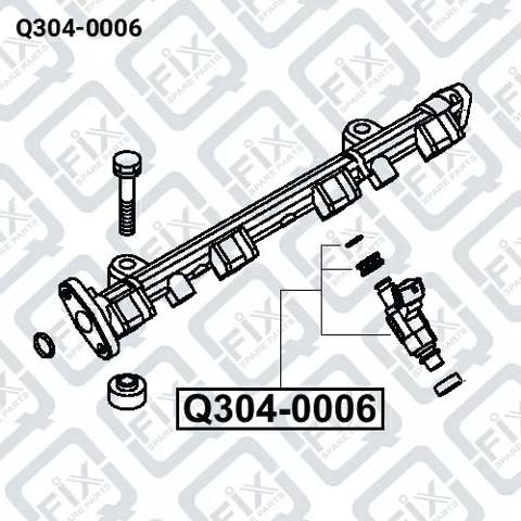 Q3040006 Q-fix Форсунка вприску палива