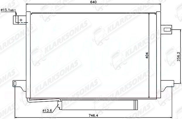 Радіатор кондиціонера 1695000354 Mercedes