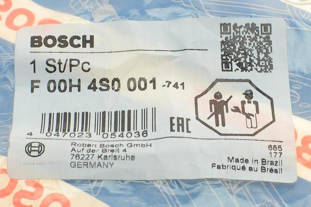 F00H4S0001 Bosch Форсунка вприску палива