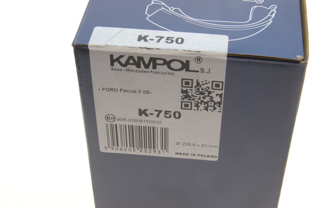 Купити K750 Kampol Колодки гальмові задні, барабанні