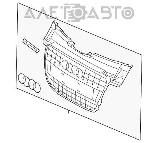  Решітка радіатора Audi A4 