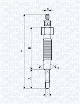 62900019304 Magneti Marelli Свічки розжарювання