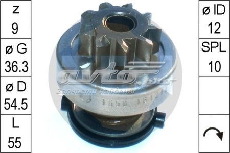 ZN1650 ZEN Привід стартера бендикс