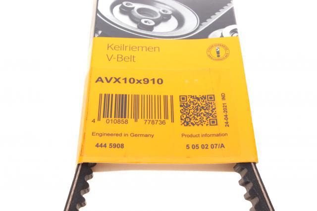 Ремінь генератора AVX10X910 Continental/Siemens