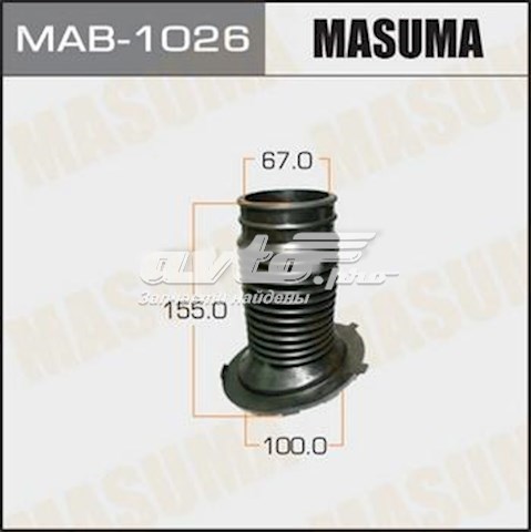 Пильник амортизатора переднього MAB1026 Masuma