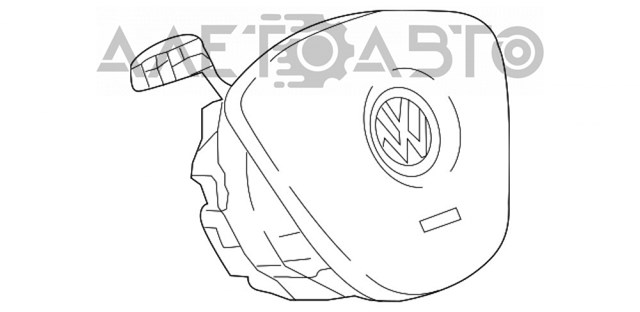 5NN880201LHVF VAG Подушка безпеки, водійська, AIRBAG