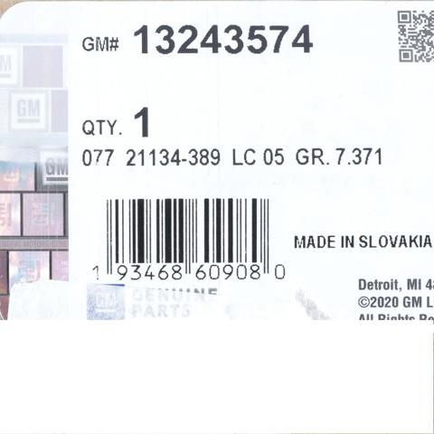 Купити 13243574 General Motors Пильник амортизатора переднього