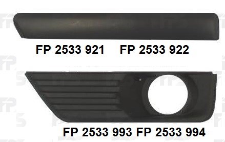 Заглушка протитуманки передньої правої FPS FP2533994 ціна, від 3.32 USD
