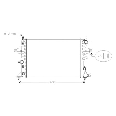 Купити R20012 Sato Tech Радіатор двигуна