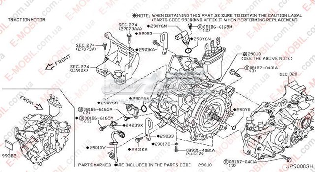  290J03NA1A Nissan