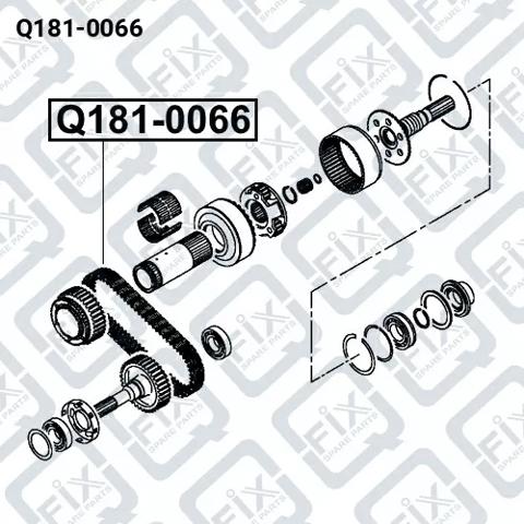 Ланцюг приводу роздавальної коробки Q-fix Q1810066 ціна, від 119.80 USD