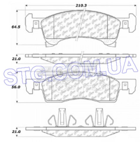 Тормозні колодки Centric Parts 10209340