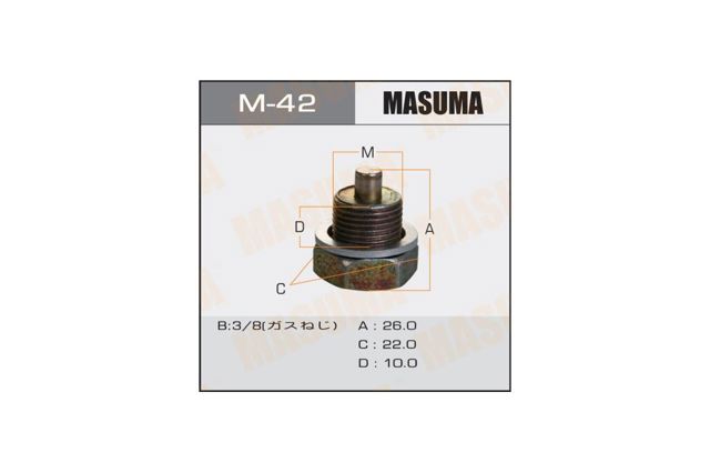 Пробка піддона двигуна M42 Masuma