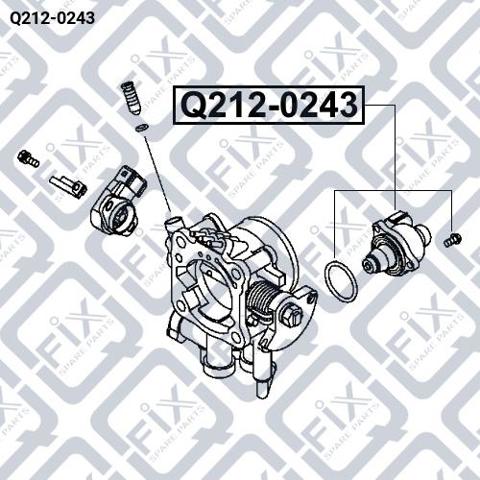 Купити Q2120243 Q-fix Клапан / регулятор холостого ходу