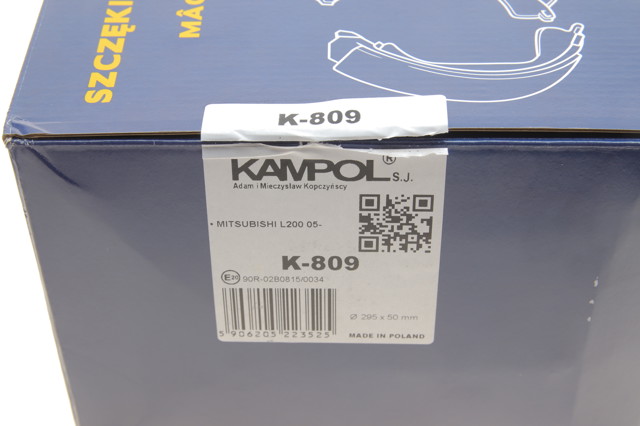 Колодки гальмові задні, барабанні Kampol K809 ціна, від 35.47 USD