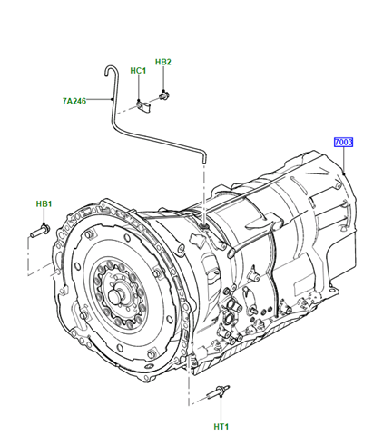 Коробка передач автомат Land Rover DPLA7000CC ціна, від 940.03 USD