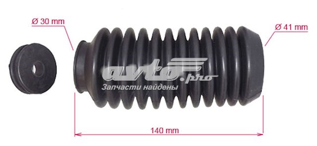 Купити VW104DUSTER MSG Пильник рульового механізму/рейки, лівий