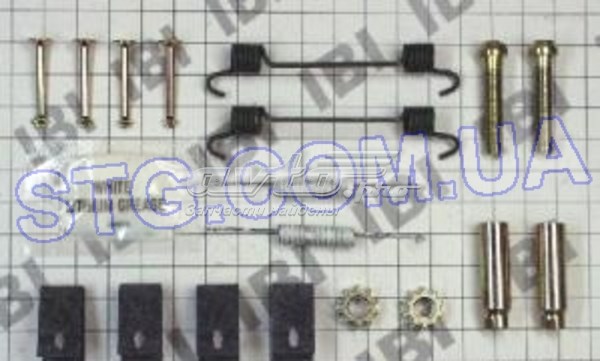 H7302 Carlson Монтажний комплект задніх барабанних колодок