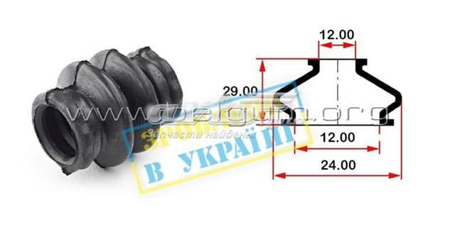 BG0163 Belgum Пильник направляючої суппота гальмівного, заднього