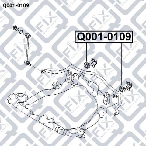 Подушка стабілізатора Q-fix Q0010109 ціна, від 2.06 USD