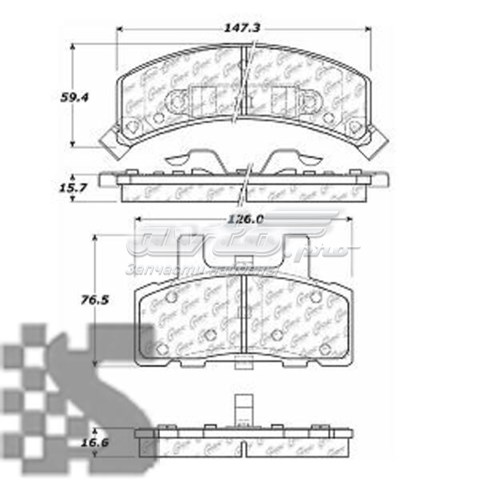 Купити 10203690 Centric Parts Колодки гальмівні передні, дискові