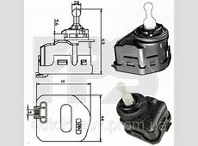 Склопідйомник передньої правої двері FPS FP9539134 ціна, від 28.08 USD