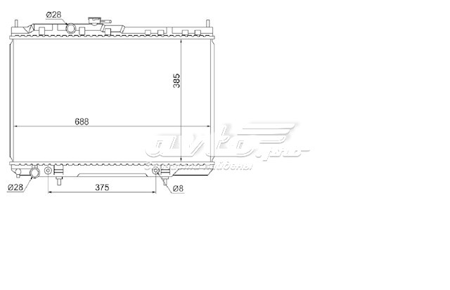 Радіатор основний SAT NS0001B10 ціна, від 88.32 USD