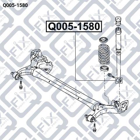 Втулки на задні амортизатори Q-fix Q0051580