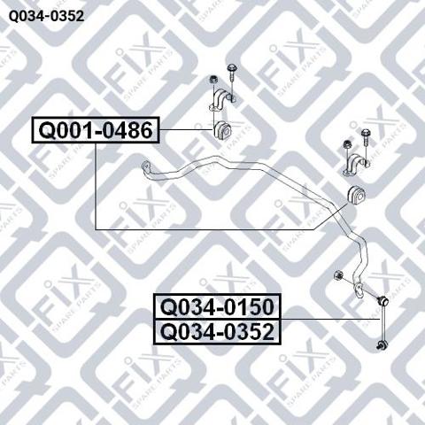 Купити Q0340352 Q-fix Яйця стабілізатора переднього