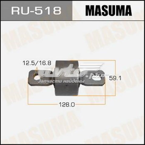 RU518 Masuma сайлентблок заднього поздовжнього важеля, передній
