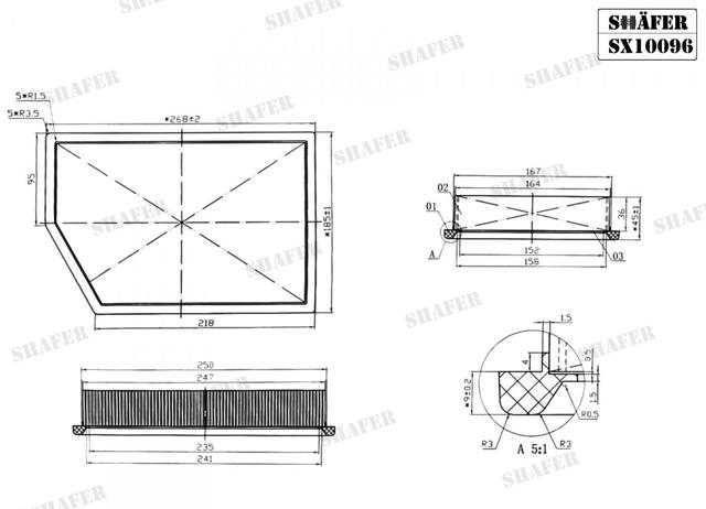 Повітряний фільтр SX10096 Shafer