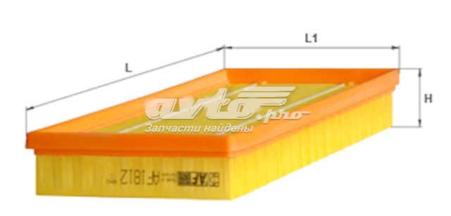 Елемент повітряного фільтра Alpha Filter AF1812 ціна, від 4.06 USD