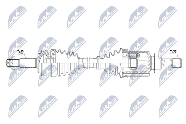 Ліва піввісь 391015656R Renault (RVI)