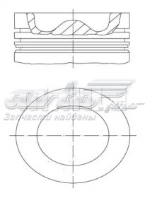 Стандартні поршневі кільця в комплекті Mahle Original 681RS001040N0