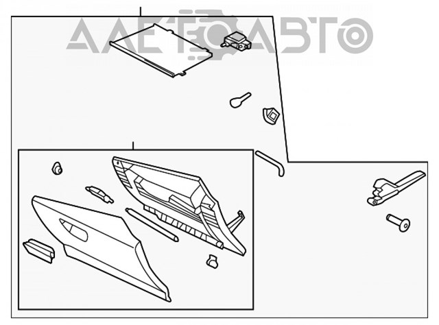 Ящик для рукавичок (бардачок) GJ5Z78060T10AB Ford