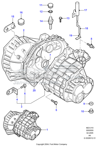 КПП в зборі(механічна коробка передач) 1124233 Ford