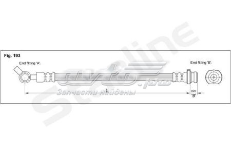 Шланг гальмівний передній, лівий Starline HABH1298 ціна, від 8.90 USD