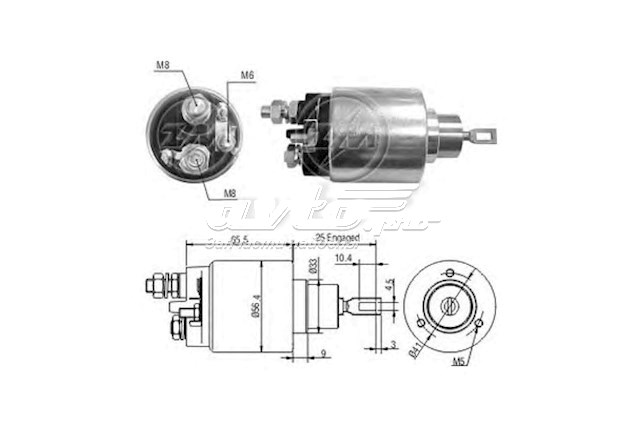 Реле втягуюче стартера BOSCH 2339303227