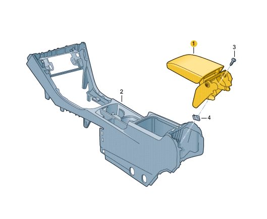  Підлокітник центральній консолі VOLKSWAGEN Tiguan 