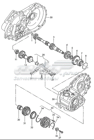 Шестерня 4-й передачі VAG 02A311351BB