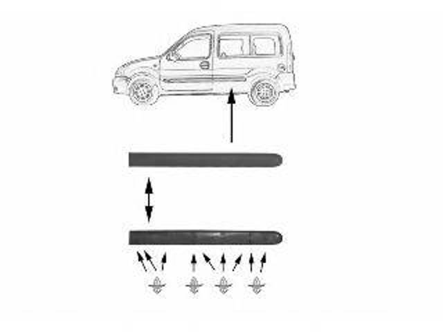  Молдинг заднього лівого крила Renault Kangoo 