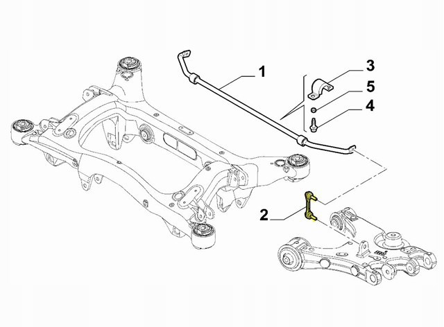 50548354 Fiat/Alfa/Lancia Тяжка стабілізатора, заднього