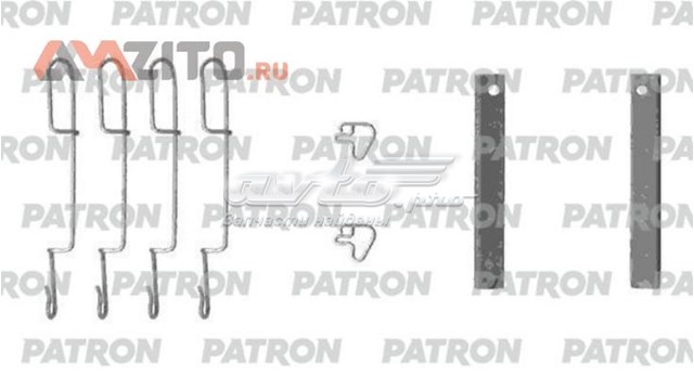 Комплект пружинок кріплення дискових колодок, задніх PSRK1055 PATRON