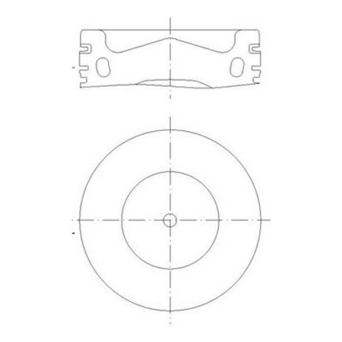Поршня, 2-й ремонт (+0,50) Mahle Original 028PI00158002 ціна, від 116.55 USD