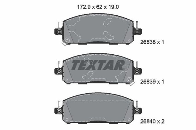 Купити D10605MT2B Nissan/Infiniti Колодки гальмівні передні, дискові